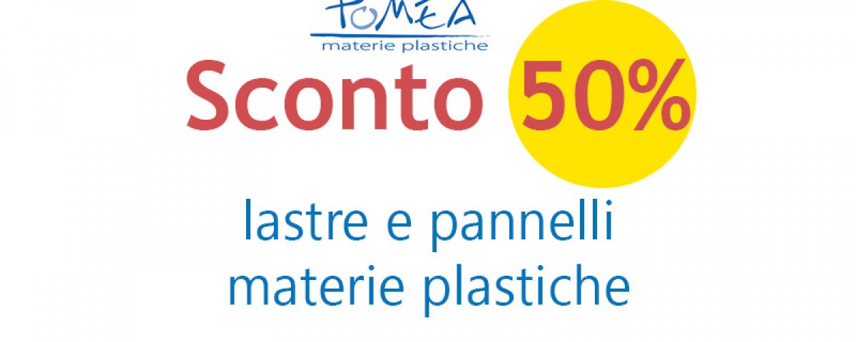 Sconto 50% lastre plexiglass e policarbonato compatto