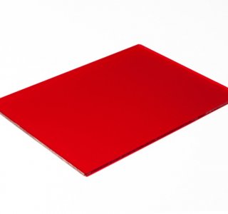Plexiglass Monosatinato Rosso 3mm