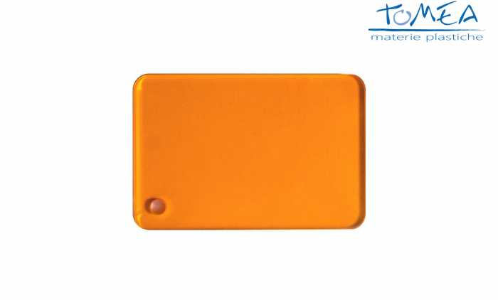 Plexiglass Colato Colorato Trasparente Arancione spessore 3mm - Vendita  Materie Plastiche