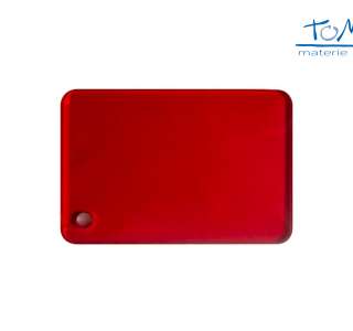 Plexiglass Colato Colorato Trasparente Rosso Intenso spessore 5mm