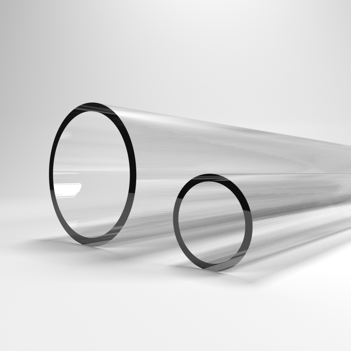 Tubi in Plexiglass Metacrilato Trasparente diametro da 200mm a 250mm -  Vendita Materie Plastiche